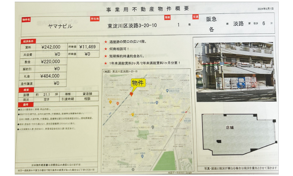 大阪府大阪市東淀川区淡路3-20-10阪急各線　淡路駅　徒歩6分の物件情報