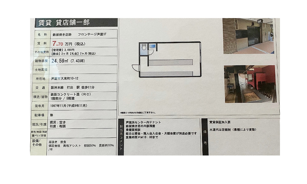 兵庫県芦屋市大東町10ｰ12打出駅　徒歩11分の物件情報