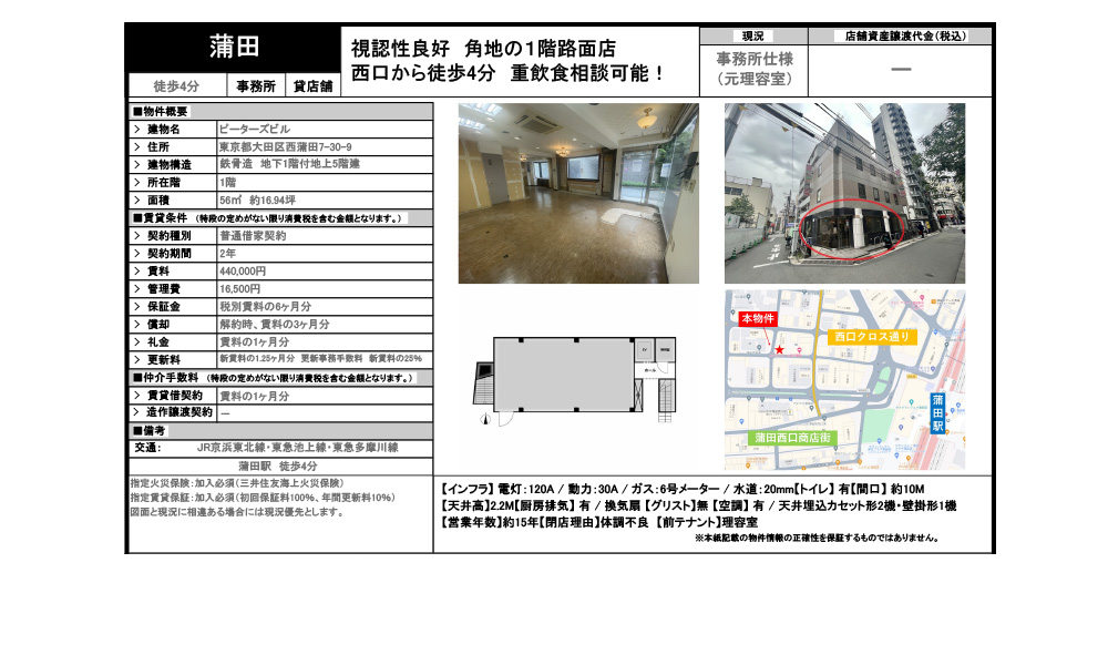 東京都大田区西蒲田7-30-9JR京浜東北線・東急池上線・東急多摩川線の物件情報