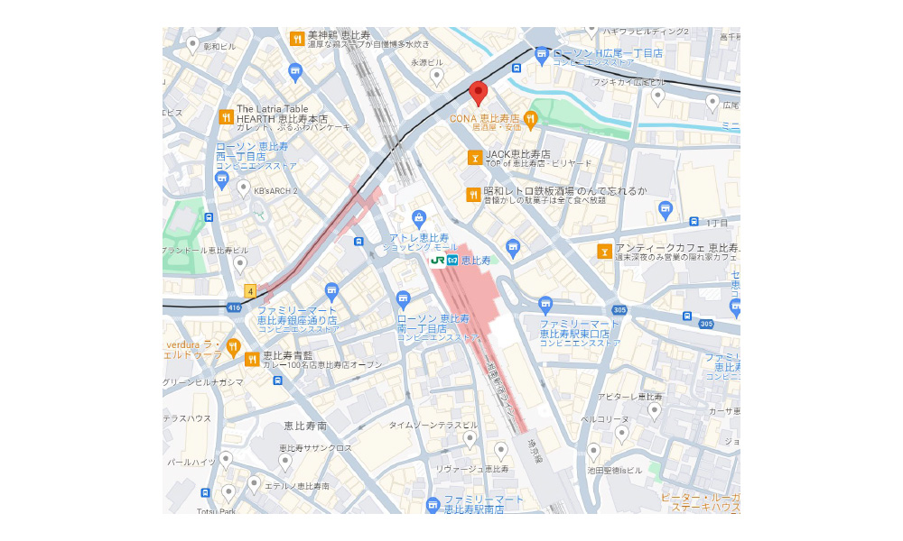 東京都渋谷区恵比寿1-7-12JR恵比寿駅　徒歩2分の物件情報の物件画像2