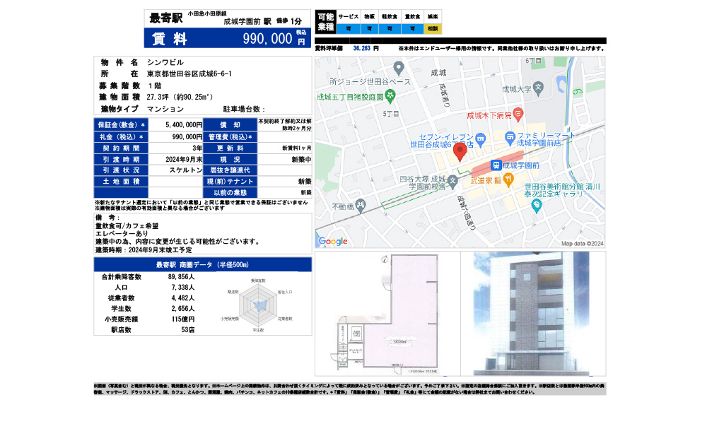 東京都世田谷区成城6-6-1成城学園前駅徒歩1分の物件情報