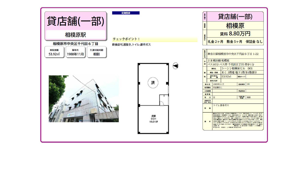 神奈川県相模原市中央区千代田6‐1‐22相模原駅の物件情報