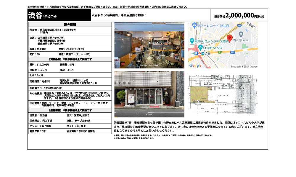 東京都渋谷区渋谷2丁目6番地8号山手線渋谷駅 / 徒歩7分 半蔵門線渋谷駅 / 徒歩7分 銀座線渋谷駅 / 徒歩7分の物件情報