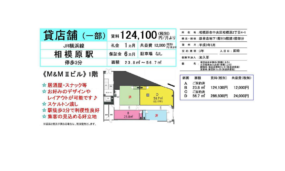 神奈川県相模原市中央区相模原2-4-1JR横浜線　相模原駅　徒歩3分の物件情報