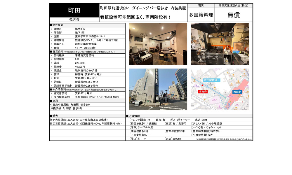 東京都町田市森野1丁目22-1小田急小田原線「町田駅」 徒歩:3分の物件情報
