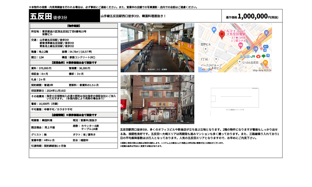東京都品川区西五反田2丁目6番地15号山手線五反田駅 / 徒歩3分 都営浅草線五反田駅 / 徒歩3分 東急池上線五反田駅 / 徒歩3分の物件情報
