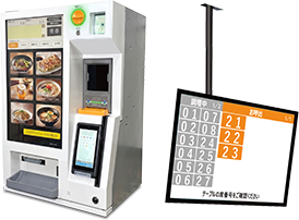 呼出モニターと連携したST330A券売機のイメージ